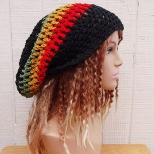 Rasta Knit Beanie Hat